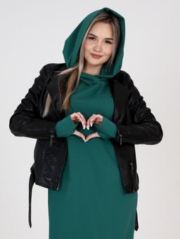 Платье женское П-135 (футер с лайкрой) Зелёная