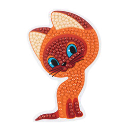 Кристальная (алмазная) мозаика ФРЕЯ CMF-ALVM-094 магнит Котёнок Гав 7 х 10 см