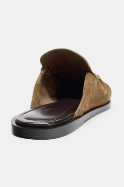 SPLIT SUEDE MULE LOAFERS - Zara фото 12