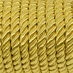 Шнур витой, d=5 мм, 10±1 м, цвет золотой