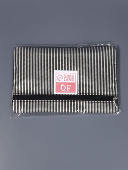 Набор кистей для макияжа SMOKY, 8 шт., чехол на молнии, белый, чёрный