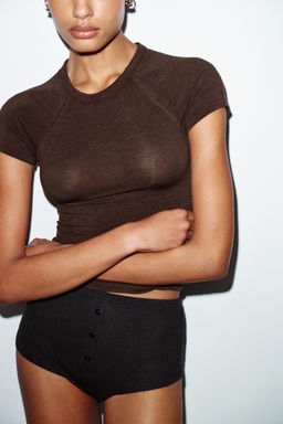 RAGLAN SHORT SLEEVE T-SHIRT - Zara фото 11