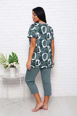 Костюм с бриджами (00983, зеленый) - Плиона фото 10