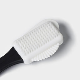 Цена за 3 шт. Щётка для обуви тройная: замша, нубук, велюр, 15×4 см, чёрная