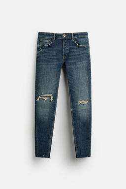 RIPPED SKINNY FIT JEANS - Zara фото 6