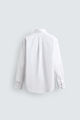 CAMISA REGULAR FIT ALGOD?N / Blanco - Zara фото 7