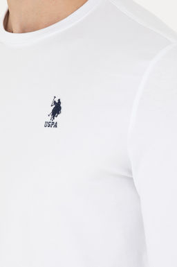 U. S. Polo Assn / Мужской белый базовый свитшот - U.s. polo assn фото 21
