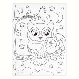 Аппликации геометрическими наклейками Совушка в лесу 21х29.7см - Школа талантов фото 4