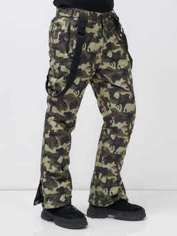 Полукомбинезон утепленный мужской зимний горнолыжный коричневого цвета 2405K - Mtforce фото 13