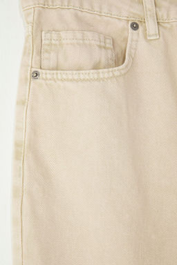 Bej Baggy Fit Kot Pantolon Normal Bel Jeans TEDSS25JE00015 - Trendyolmilla фото 2