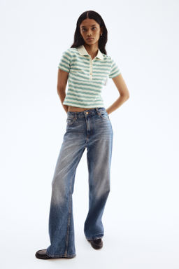 Polo en punto con textura - H&m фото 5