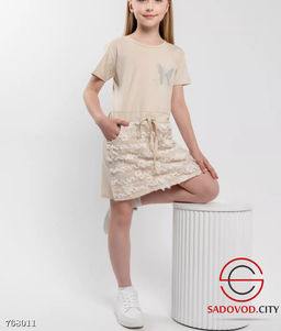 Детское летнее платье с принтом