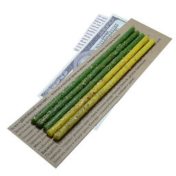 Свеча воск Травы ДЕНЕЖНЫЙ МАГНИТ Золотарник, Календула, Базилик уп 5шт 16см - Miro фото 2