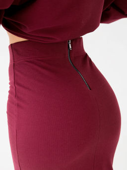 Юбка женская Pike, портвейн - Inzibe фото 5