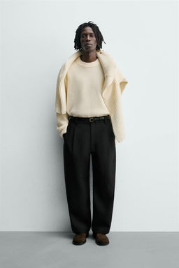 RELAXED FIT TEXTURED JUMPER