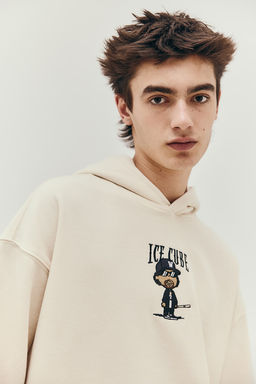 Sudadera con capucha y motivo Oversized Fit - H&m фото 2