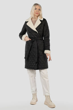 05-2138 Куртка женская зимняя (пояс) - El podio фото 3