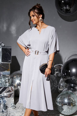 Платье 6213 серый - Beautiful and free фото 3