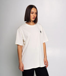 Футболка #КТ04302, кремовый