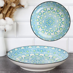 Блюдо круглое глубокое 25 см / ZY019 /уп 36/ - Галеонтрейд фото 3