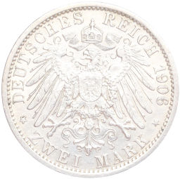 2 марки 1906 года A Германия (Пруссия)