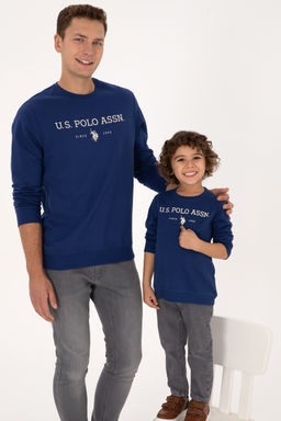Erkek _ndigo Basic Sweatshirt Sepette S_rpriz _ndirim - U.s. polo assn фото 9