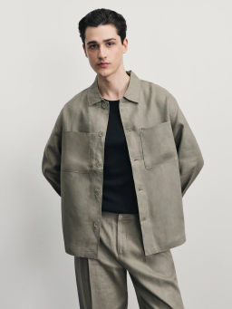 Рубашка 100% лён premium / Zarina