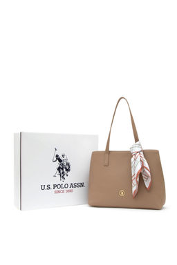 Сумка женская U.S. Polo Assn из норки с шарфом полиуретан