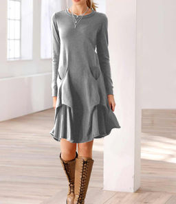Платье, серое