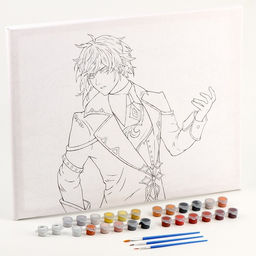 УЦЕНКА Картина по номерам на холсте с подрамником «Огненный парень», 40×50 см