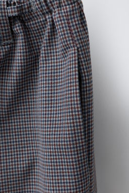 CHECK TROUSERS WITH DRAWSTRING - Zara фото 4