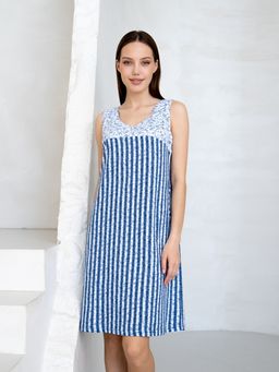 Сарафан хлопок 100%,сине-голубой - Binita фото 2