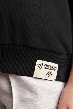 Pamuklu Relaxed Fit Sweatshirt K_z _ocuk - Defacto фото 4