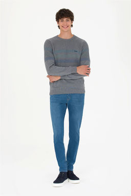 Мужские голубые джинсовые брюки Неожиданная скидка в корзине