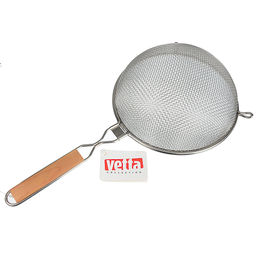 _Сито метал с ободом и ручкой 21см, двойная сеть, MLD-6-21 (886-051)