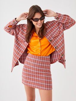 Desenli A Kesim Kad?n Etek