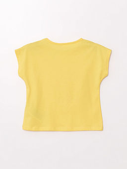 Bisiklet Yaka Basic K?sa Kollu K?z Bebek Ti??rt - Waikiki фото 3