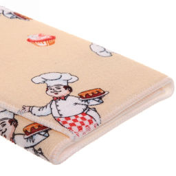 Цена за 2 шт. Коврик для сушки посуды 38*50см "Поваренок" бежевый