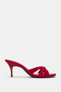 SANDALIA TAC?N PIEL / Rojo - Zara фото 2