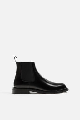 LEATHER ANKLE BOOTS - Zara фото 5