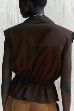 SAFARI LINEN BLEND TOP