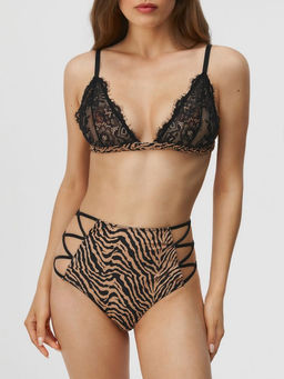 10204110015 Бюстгальтер Bralette жен. Eilen черный принт - Concept club фото 6