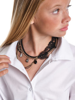 Рубашка белая для девочки в школу 22-7663 белый - Mini maxi фото 20