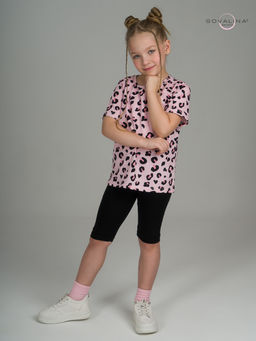 Костюм Актив нежный леопард-черный - Sovalina фото 15