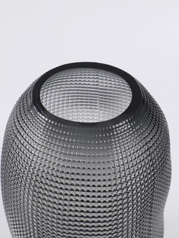 Ваза «Аллесио», 30×20 см, стекло, чёрная