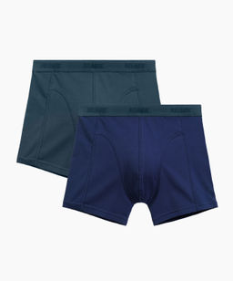 ATLANTIC 2MH-175 Трусы шорты Comfort - набор (2 шт.) сине-зеленый + темно-голубой