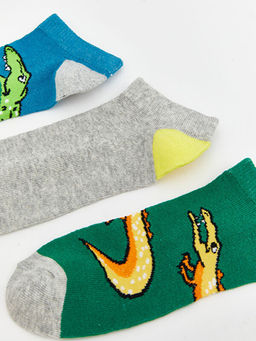 Desenli Erkek ?ocuk Patik ?orap 5li