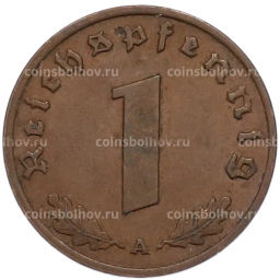 Монета 1 рейхспфенниг 1937 года A Германия