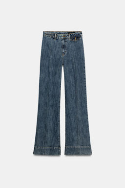 JEANS ZW COLLECTION FLARE TIRO ALTO / Azul - Zara фото 7