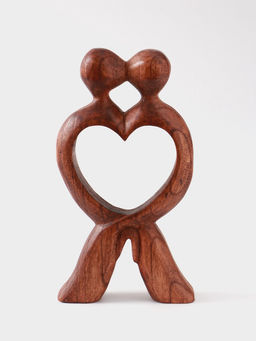 Сувенир Любовь, 14?3.5?25 см, дерево, коричневый